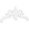 Ekena Millwork Pitch Florence Architectural Grade PVC Gable Pediment, 48"W x 20"H x 1"P (10/12) GPP048X020X100FLO - alternate 1